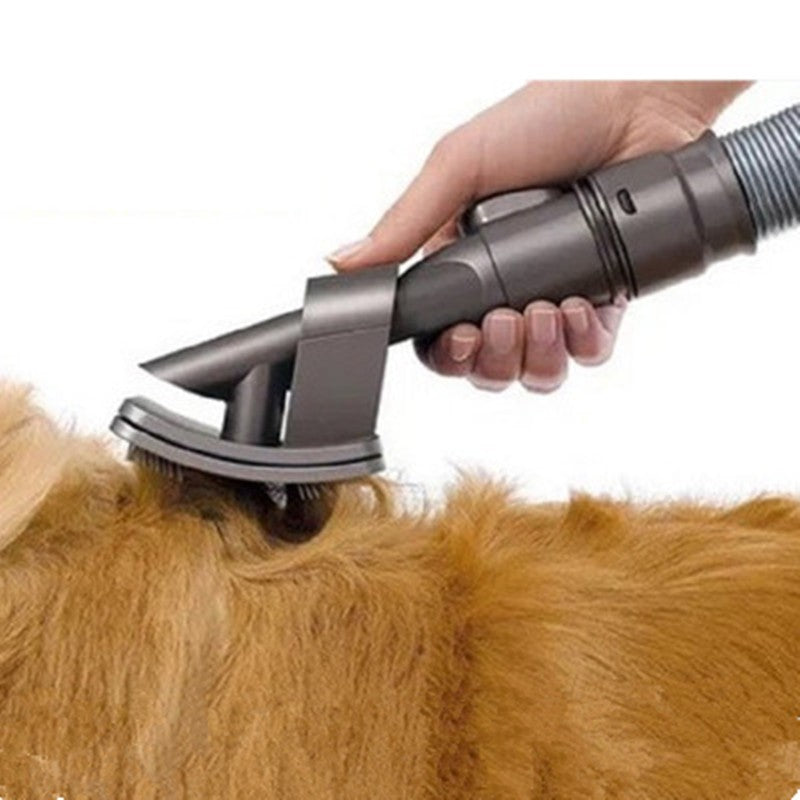 Brosse aspirante anti-poils pour chien et chat - compatible aspirateur
